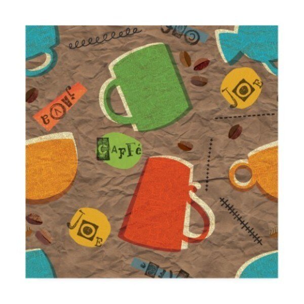 Holli Conger 'Coffee House repeat' Canvas Art, 24x24, Trademark Fine Art, Mfr#: ALI47250-C2424GG